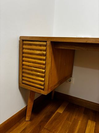 Escritorio Deleyna Madera Natural 125x60 cm