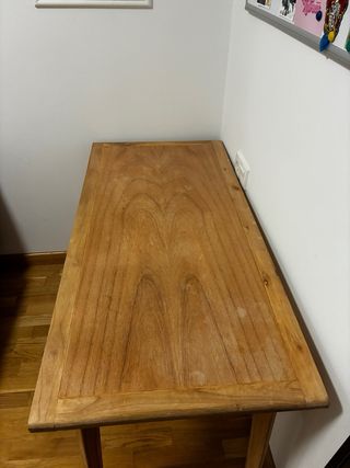 Escritorio Deleyna Madera Natural 125x60 cm