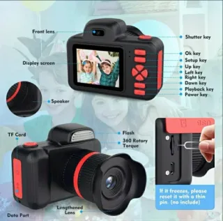 Cámara Digital Infantil USB + MicroSD