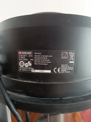 Aspirador taller Parkside