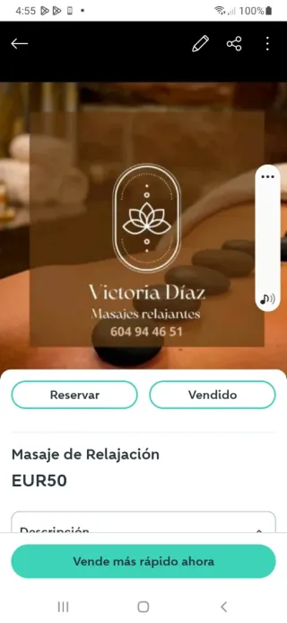 Realizo masaje de Relajación
