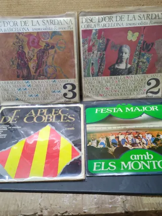 Lote 4 Vinilos Sardana Cobla Barcelona ver fotos