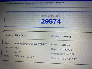 Cámara Nikon D610 Full Frame .