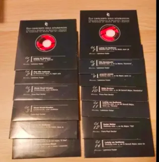 Cajas de CDs de música clásica