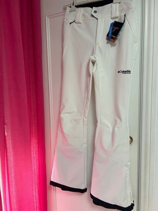 Pantalón Nieve Columbia Mujer Blanco Talla 32