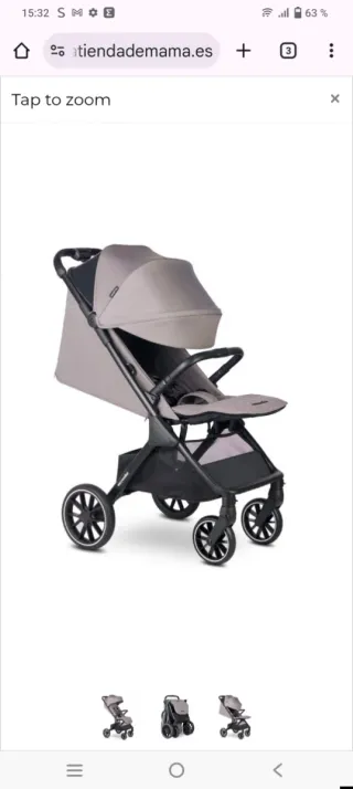 Silla de paseo/viaje gris