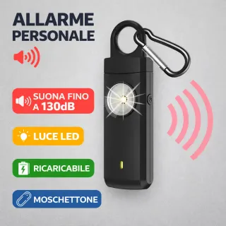 Allarme Personale Sicurezza con Luce LED