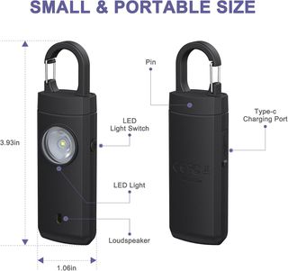 Allarme Personale Sicurezza con Luce LED