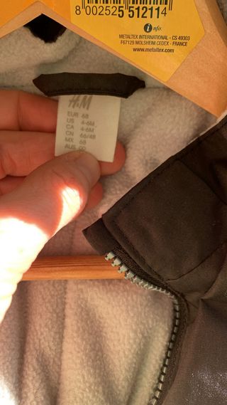 Buzo esquí bebé con capucha