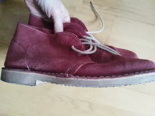 Botitas ante burdeos. Tipo chiruca. 38. Unisex