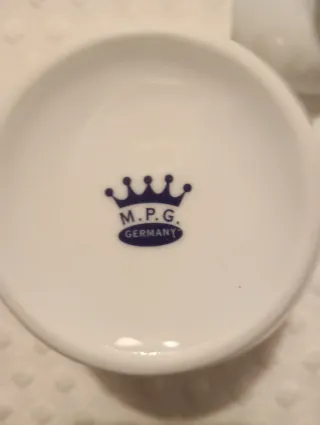 Azucarero de porcelana azul y blanco