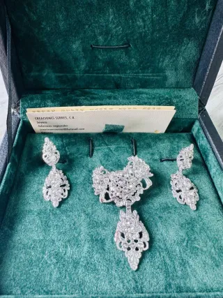 Aderezo fallera niña plata