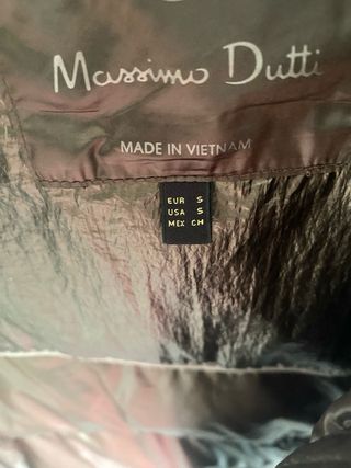 Chaqueta Massimo Dutti Plateada