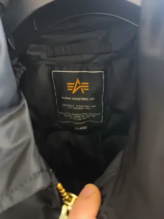 Chaqueta Bomber Alpha Industries Negra