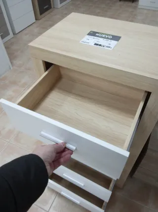 Sinfonier 5 cajones madera y blanco