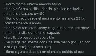 Carro de bebé Chicco Mysa