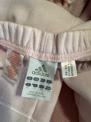 Chándal Adidas rosa y blanco niña