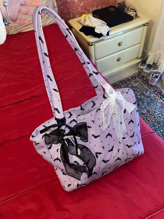 Borsa Emo/Goth con Pipistrelli