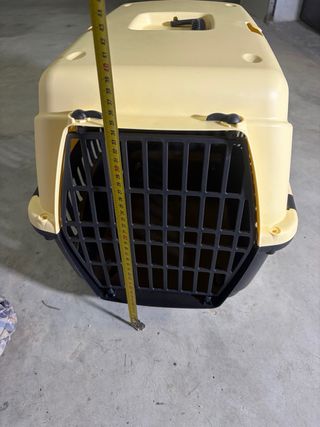 Transportín gato/perro pequeño beige