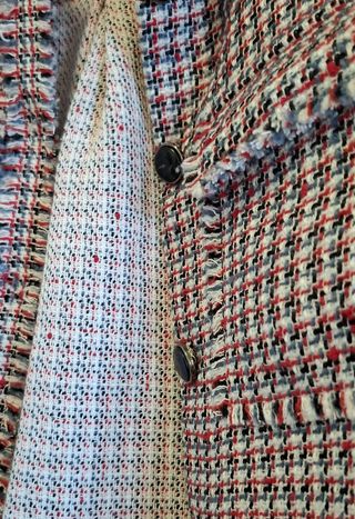 Sobrecamisa Tweed con Flecos (Estilo Shacket)