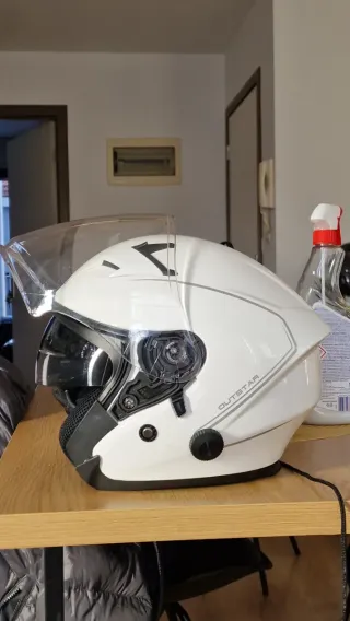 Casco Moto Blanco Sena