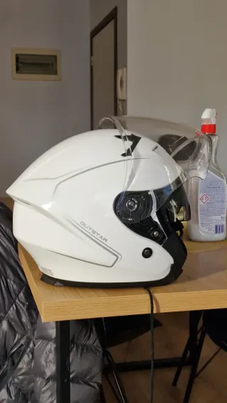 Casco Moto Blanco Sena