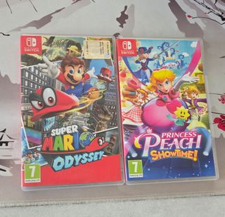 Mario Odyssey y Princess Peach Showtime
