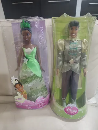 Coppia Bambole Disney La Principessa e il Ranocchi