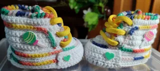 Zapatitos Converse Crochet Multicolor