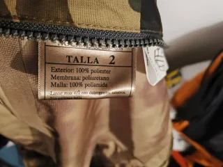 Traje intemperie militar camuflaje Talla 2 (L)