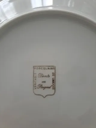 Platos de postre de porcelana