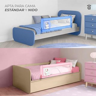 Asalvo Barrera de Cama 2 en 1 de 150 cm para Niño