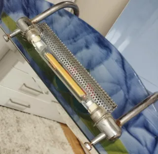 Espejo decorativo azul y multicolor