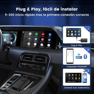 Carlinkit Android Auto inalámbrico Adaptador, conv