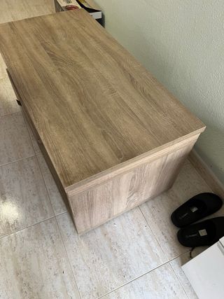Mesa de centro elevable de madera