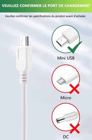 Cargador para BOIFUN 3.2"Babyphone Camera, adaptad