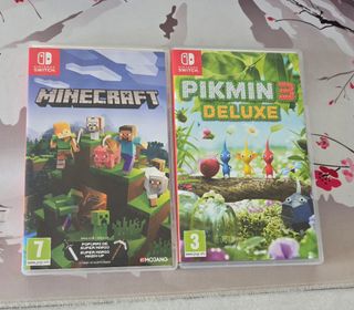 Minecraft y Pikmin 3 Deluxe para Nintendo Switch