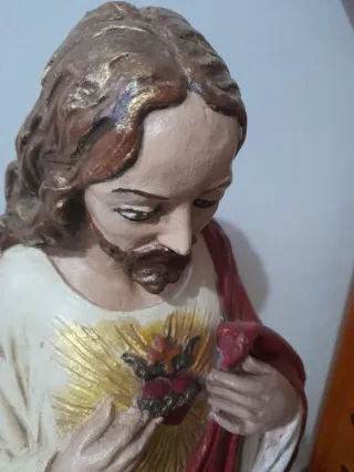 Figura Cristo Sagrado Corazón Escayola