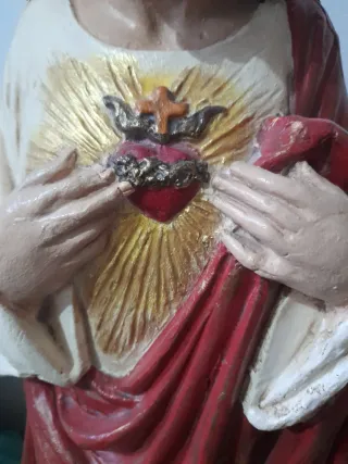 Figura Cristo Sagrado Corazón Escayola