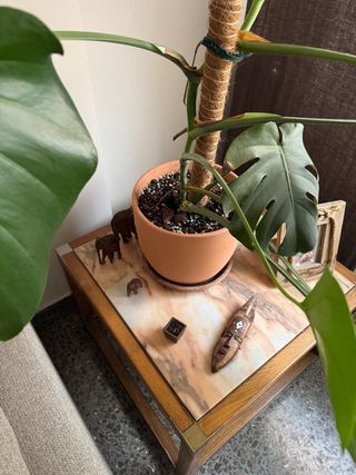 Mesas de centro de madera y mármol