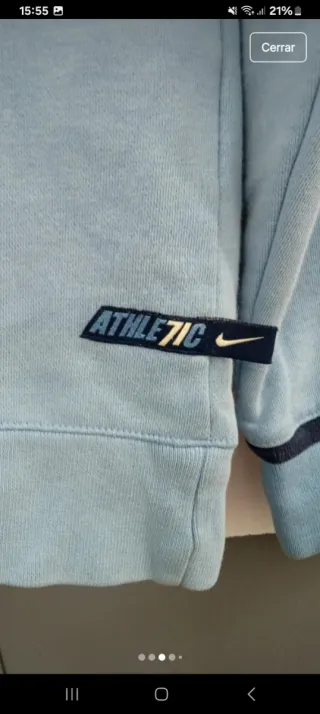 Sudadera Vintage Nike Talla L Azul