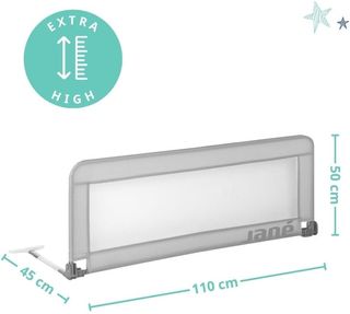 Jané Barrera de Cama Abatible, Largo 110 cm, Bolsa