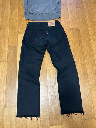 Levi's 501 Jeans Neri Vintage Relaxed Fit W28 L32