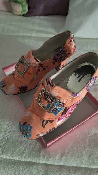 Zapatos de fallera preciosos