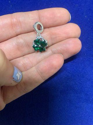 Charm Trébol Suerte Plata Pulsera Pandora o collar