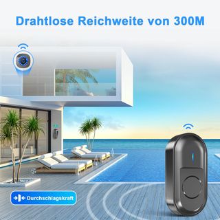 SURFOU Timbre Inalámbrico Exterior Impermeable, Ti