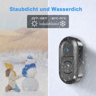 SURFOU Timbre Inalámbrico Exterior Impermeable, Ti