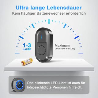 SURFOU Timbre Inalámbrico Exterior Impermeable, Ti