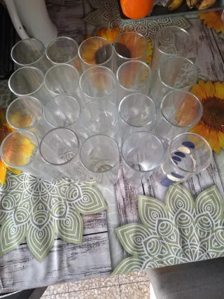 Vasos de tubo de cristal