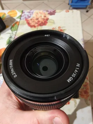 Sony FE 35mm F1.4 GM Obiettivo